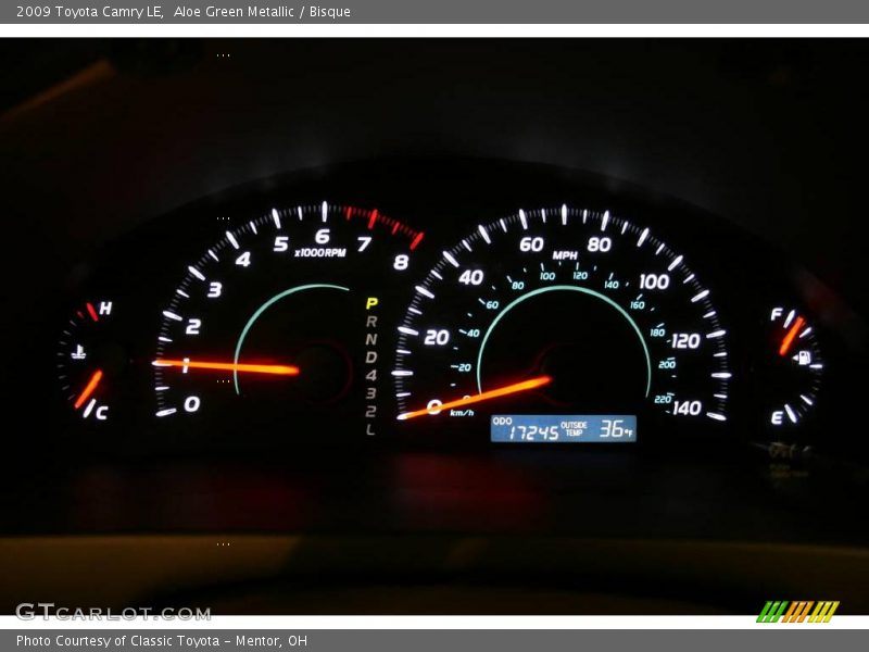 Aloe Green Metallic / Bisque 2009 Toyota Camry LE