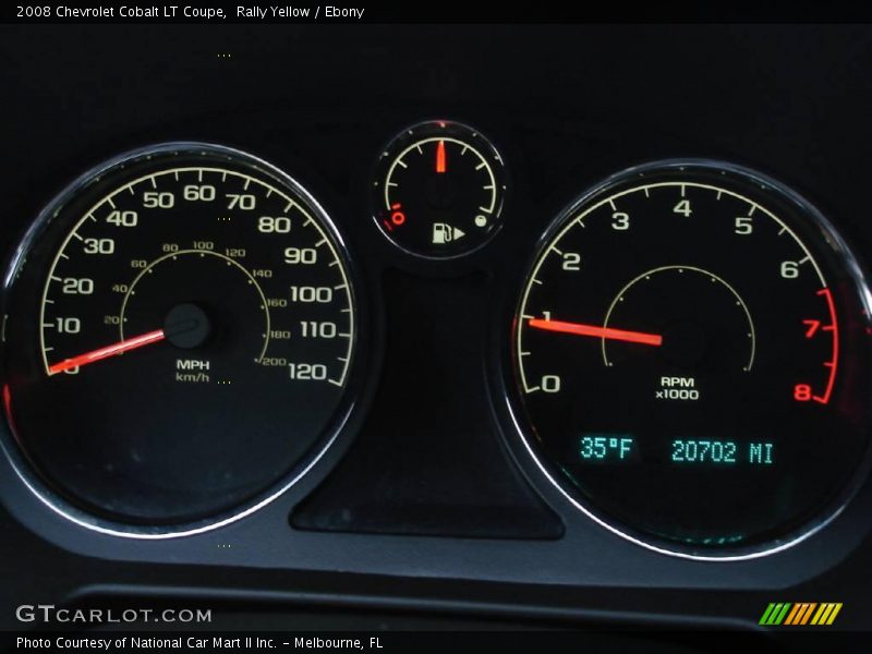 Rally Yellow / Ebony 2008 Chevrolet Cobalt LT Coupe