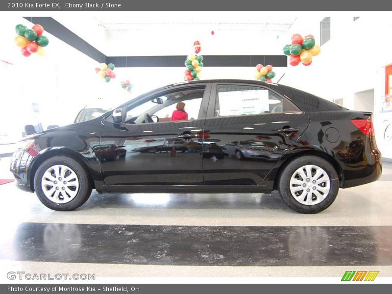 Ebony Black / Stone 2010 Kia Forte EX