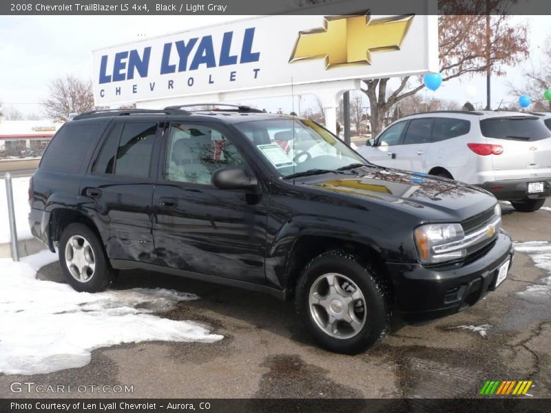 Black / Light Gray 2008 Chevrolet TrailBlazer LS 4x4
