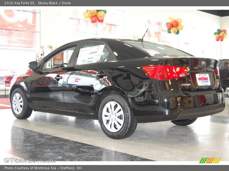 Ebony Black / Stone 2010 Kia Forte EX