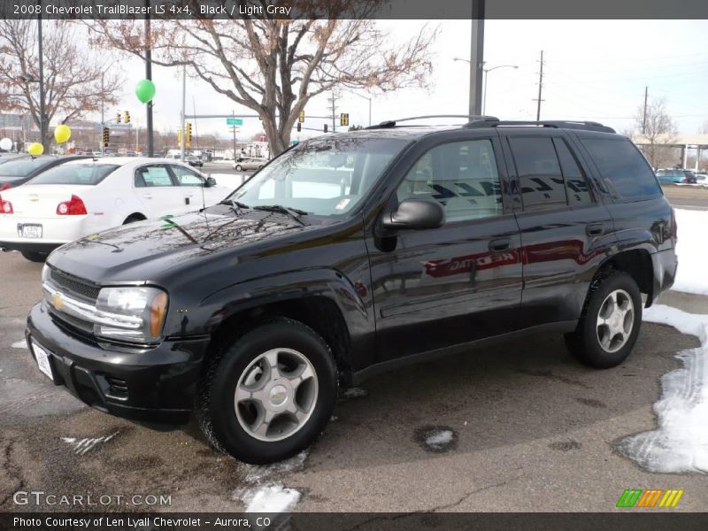 Black / Light Gray 2008 Chevrolet TrailBlazer LS 4x4