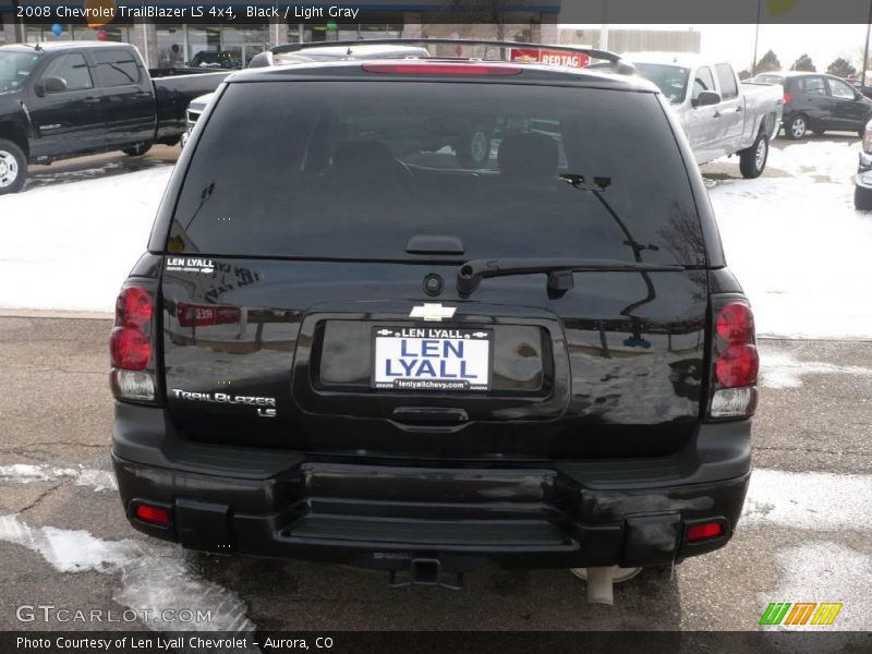 Black / Light Gray 2008 Chevrolet TrailBlazer LS 4x4