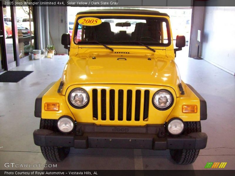 Solar Yellow / Dark Slate Gray 2005 Jeep Wrangler Unlimited 4x4