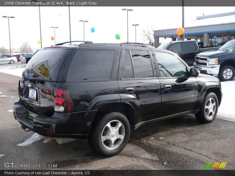 Black / Light Gray 2008 Chevrolet TrailBlazer LS 4x4