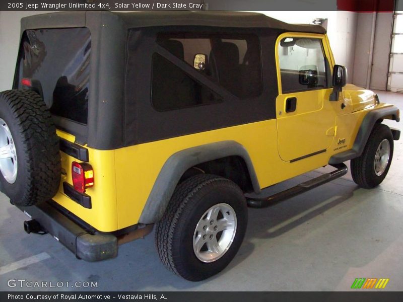 Solar Yellow / Dark Slate Gray 2005 Jeep Wrangler Unlimited 4x4