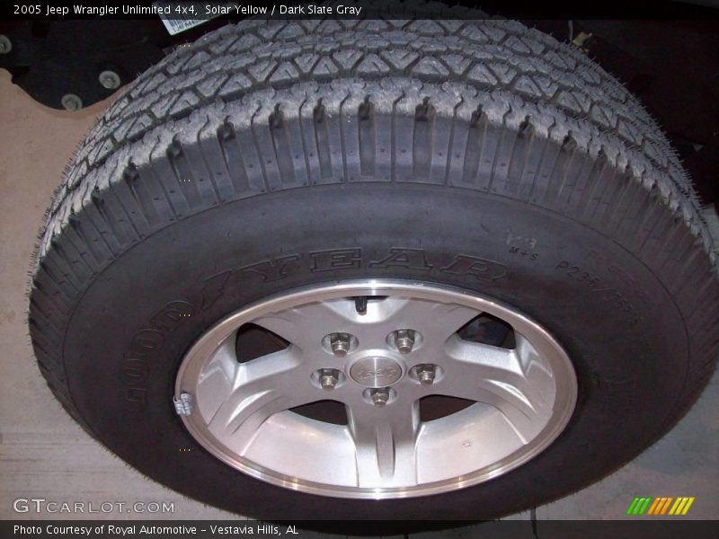 Solar Yellow / Dark Slate Gray 2005 Jeep Wrangler Unlimited 4x4