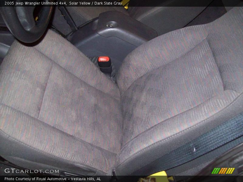 Solar Yellow / Dark Slate Gray 2005 Jeep Wrangler Unlimited 4x4