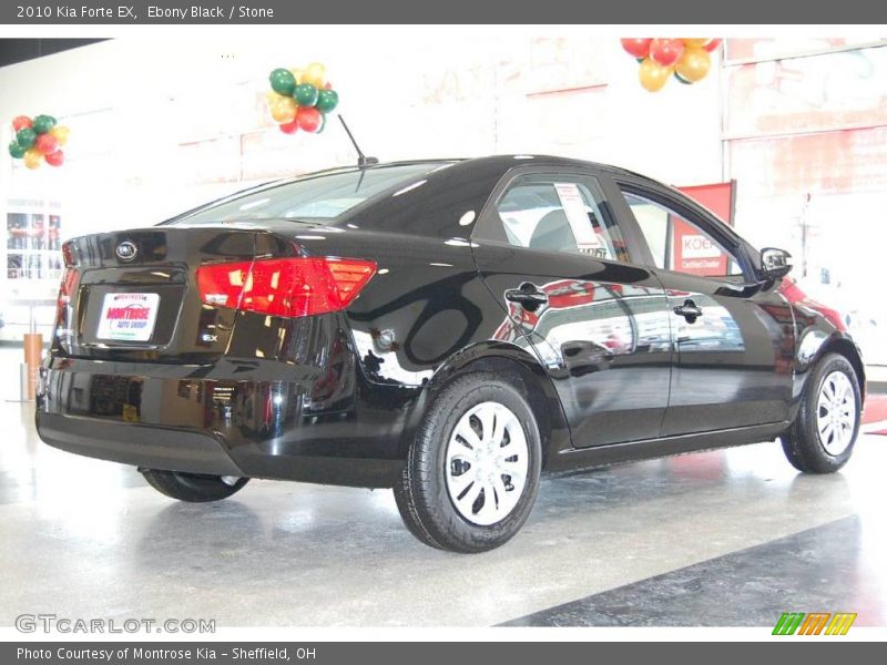 Ebony Black / Stone 2010 Kia Forte EX