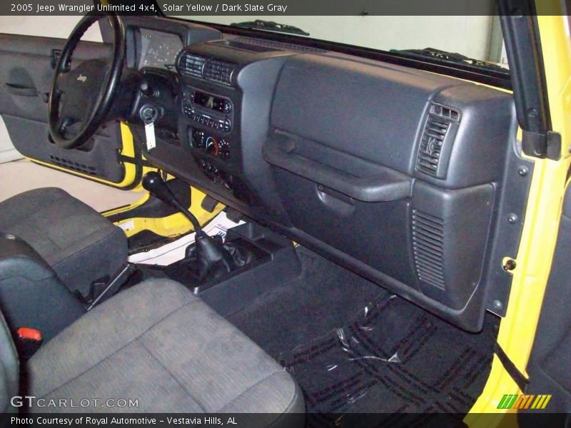 Solar Yellow / Dark Slate Gray 2005 Jeep Wrangler Unlimited 4x4