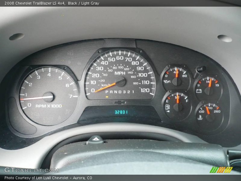 Black / Light Gray 2008 Chevrolet TrailBlazer LS 4x4
