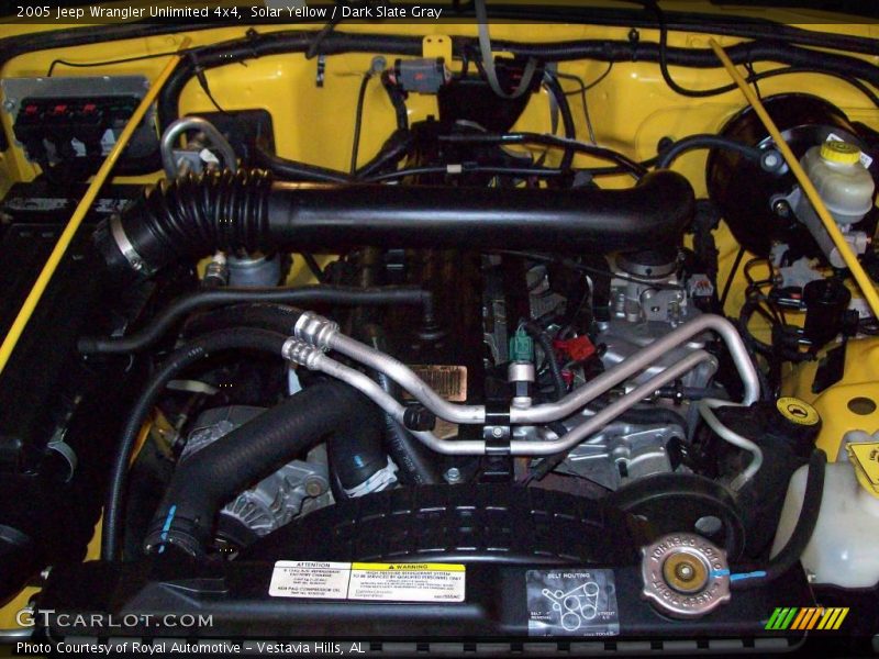 Solar Yellow / Dark Slate Gray 2005 Jeep Wrangler Unlimited 4x4