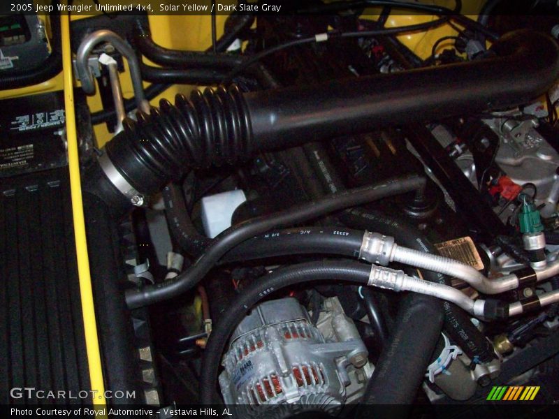 Solar Yellow / Dark Slate Gray 2005 Jeep Wrangler Unlimited 4x4