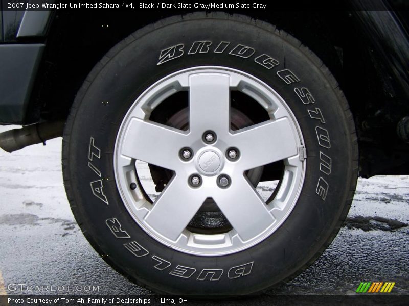 Black / Dark Slate Gray/Medium Slate Gray 2007 Jeep Wrangler Unlimited Sahara 4x4