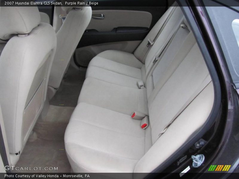 Purple Rain / Beige 2007 Hyundai Elantra GLS Sedan