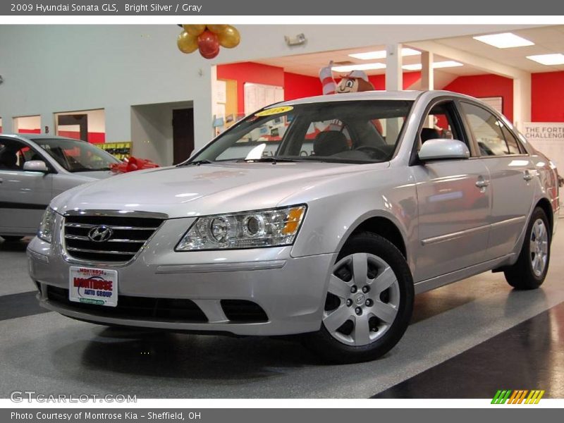 Bright Silver / Gray 2009 Hyundai Sonata GLS