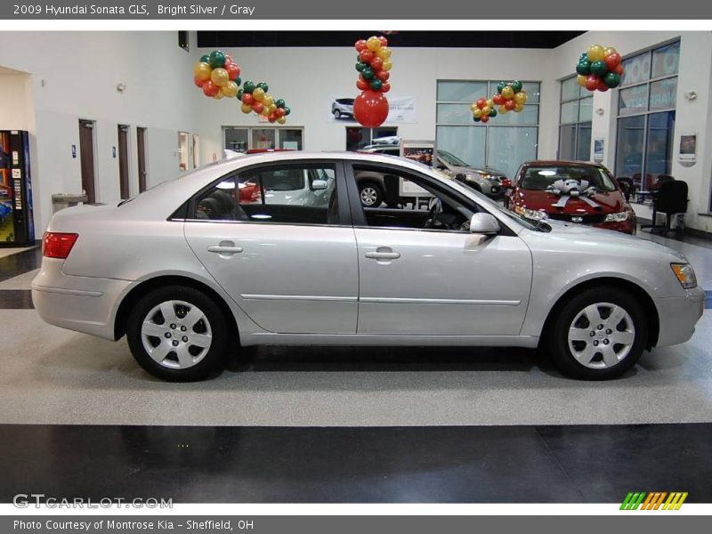 Bright Silver / Gray 2009 Hyundai Sonata GLS