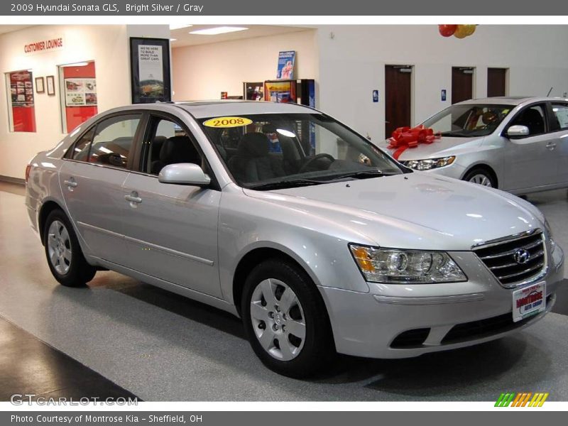 Bright Silver / Gray 2009 Hyundai Sonata GLS
