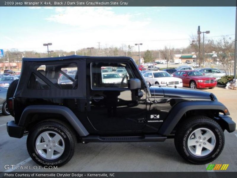 Black / Dark Slate Gray/Medium Slate Gray 2009 Jeep Wrangler X 4x4