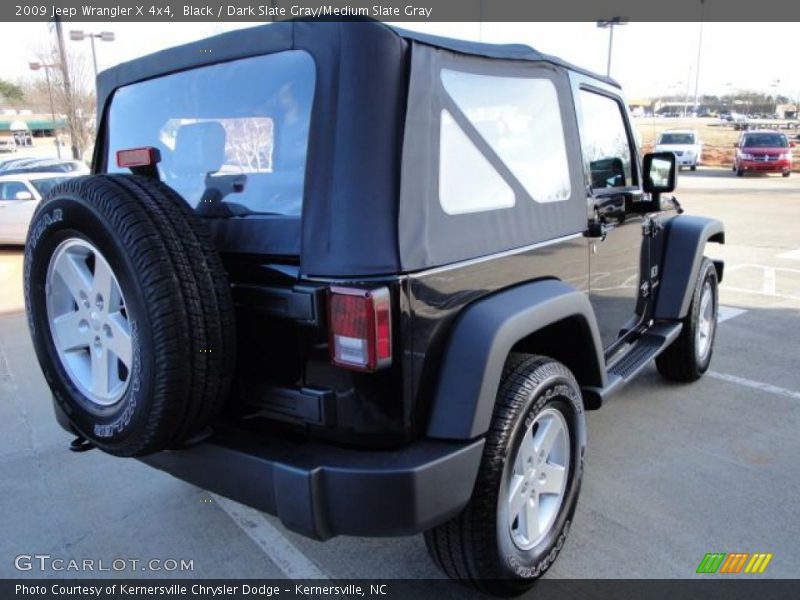 Black / Dark Slate Gray/Medium Slate Gray 2009 Jeep Wrangler X 4x4