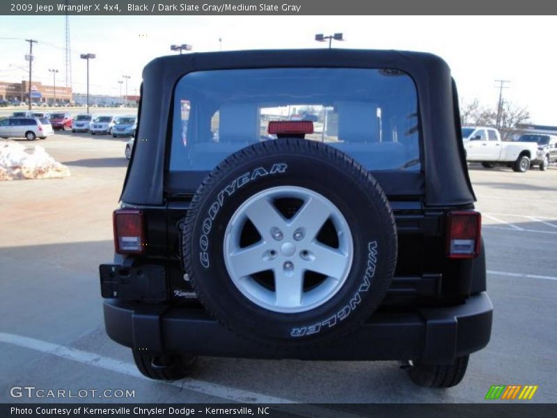 Black / Dark Slate Gray/Medium Slate Gray 2009 Jeep Wrangler X 4x4