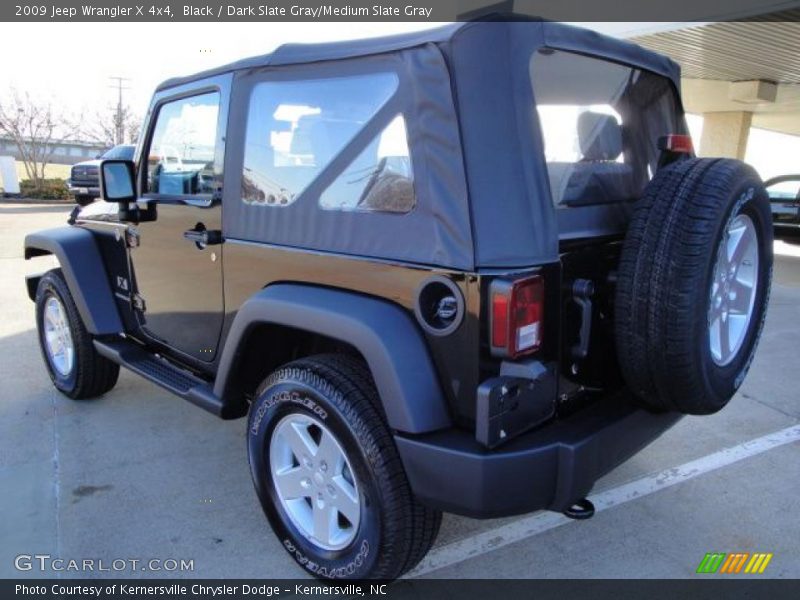 Black / Dark Slate Gray/Medium Slate Gray 2009 Jeep Wrangler X 4x4