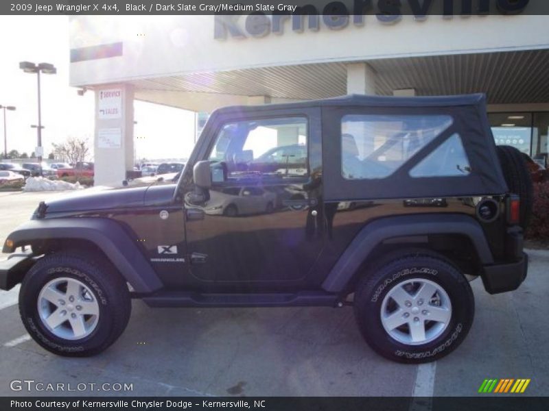 Black / Dark Slate Gray/Medium Slate Gray 2009 Jeep Wrangler X 4x4