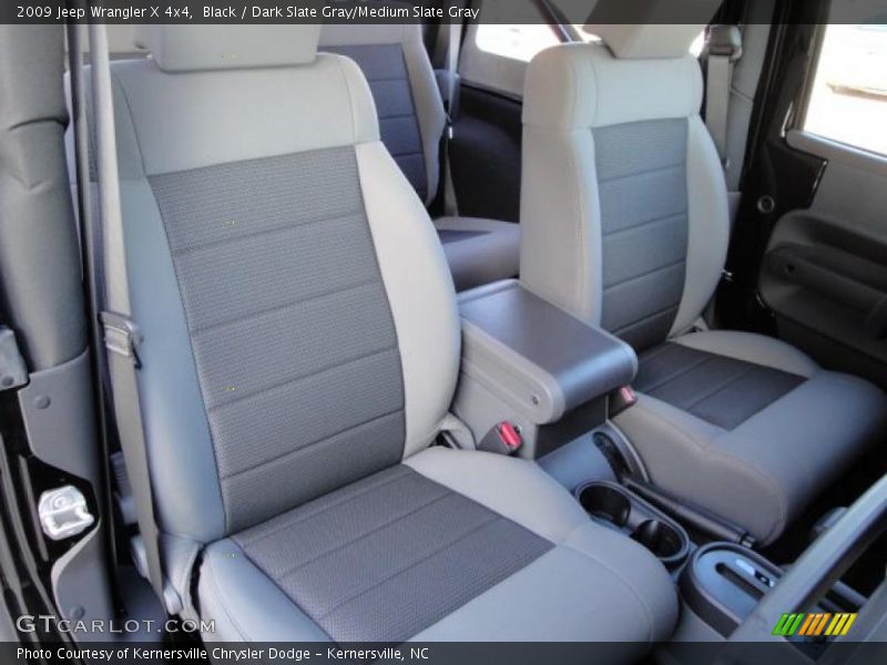 Black / Dark Slate Gray/Medium Slate Gray 2009 Jeep Wrangler X 4x4