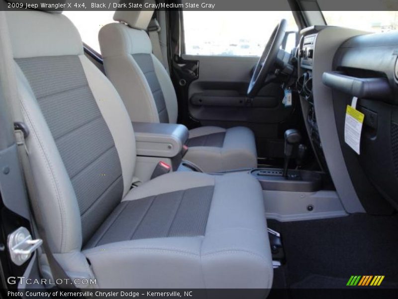 Black / Dark Slate Gray/Medium Slate Gray 2009 Jeep Wrangler X 4x4