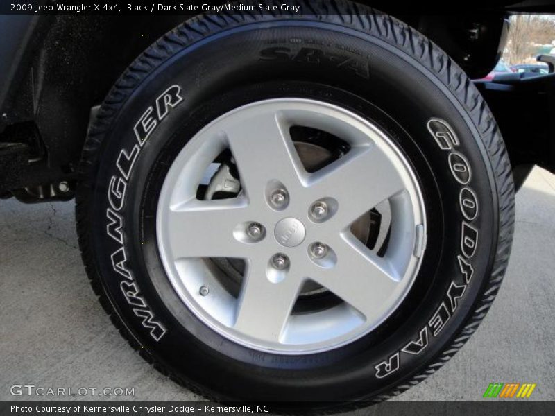 Black / Dark Slate Gray/Medium Slate Gray 2009 Jeep Wrangler X 4x4