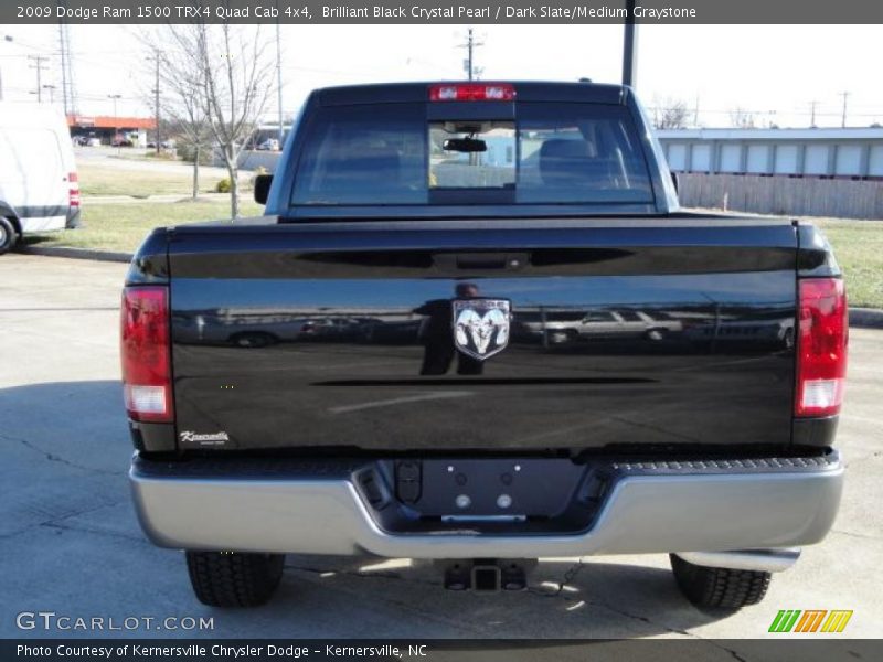 Brilliant Black Crystal Pearl / Dark Slate/Medium Graystone 2009 Dodge Ram 1500 TRX4 Quad Cab 4x4