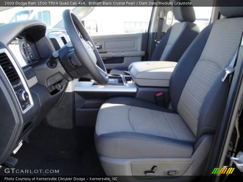 Brilliant Black Crystal Pearl / Dark Slate/Medium Graystone 2009 Dodge Ram 1500 TRX4 Quad Cab 4x4