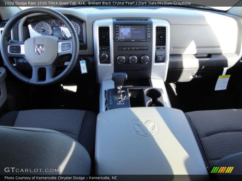 Brilliant Black Crystal Pearl / Dark Slate/Medium Graystone 2009 Dodge Ram 1500 TRX4 Quad Cab 4x4