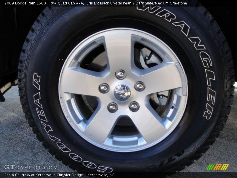 Brilliant Black Crystal Pearl / Dark Slate/Medium Graystone 2009 Dodge Ram 1500 TRX4 Quad Cab 4x4