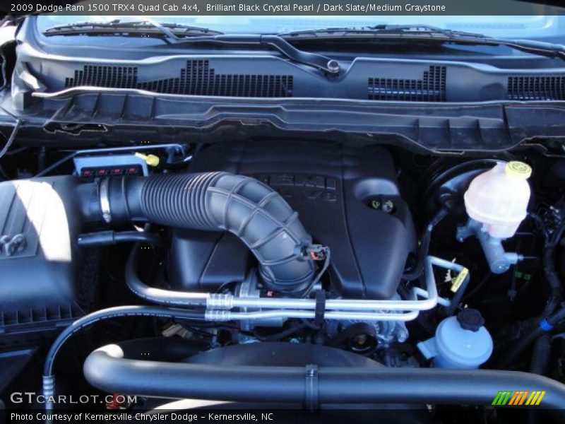 Brilliant Black Crystal Pearl / Dark Slate/Medium Graystone 2009 Dodge Ram 1500 TRX4 Quad Cab 4x4