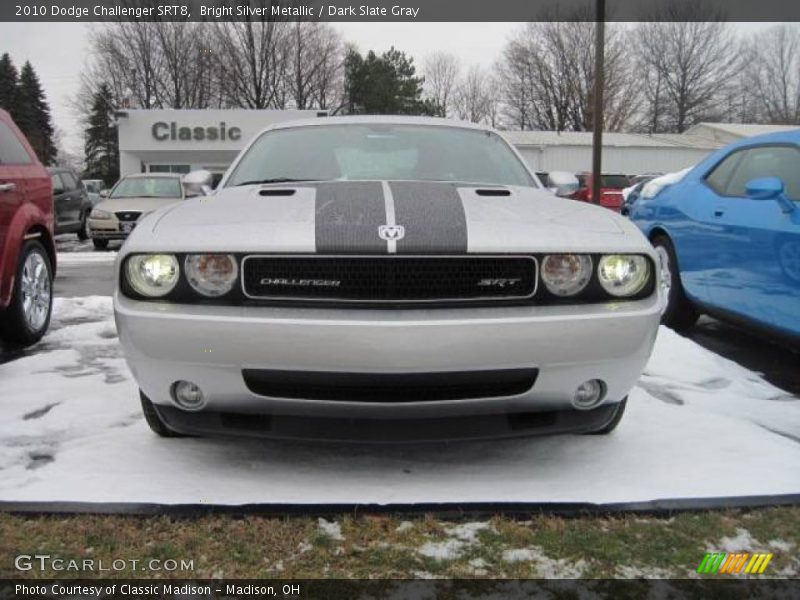 Bright Silver Metallic / Dark Slate Gray 2010 Dodge Challenger SRT8