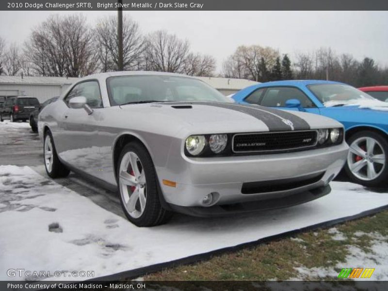 Bright Silver Metallic / Dark Slate Gray 2010 Dodge Challenger SRT8