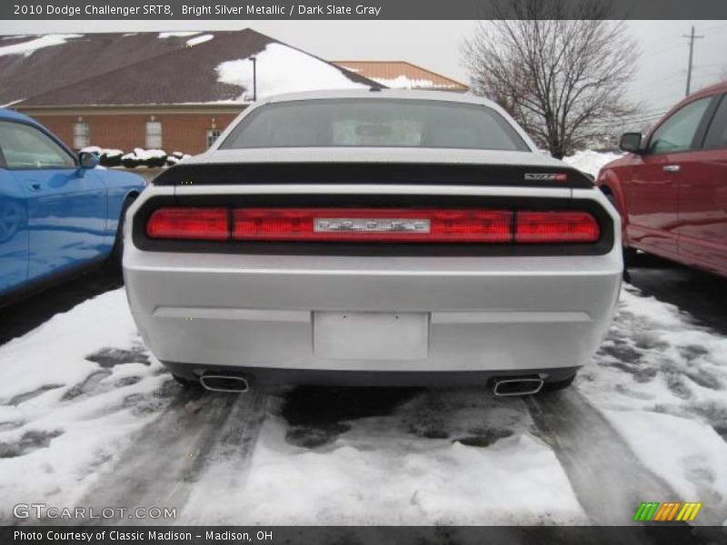 Bright Silver Metallic / Dark Slate Gray 2010 Dodge Challenger SRT8