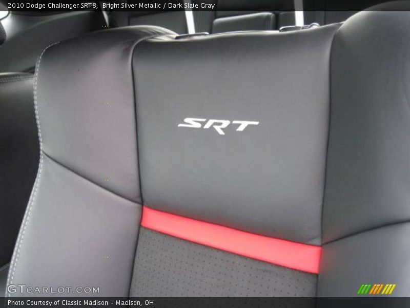 Bright Silver Metallic / Dark Slate Gray 2010 Dodge Challenger SRT8
