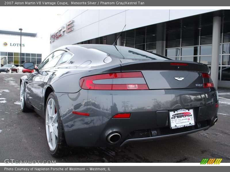 Meteorite Silver / Phantom Gray/Kestrel Tan 2007 Aston Martin V8 Vantage Coupe
