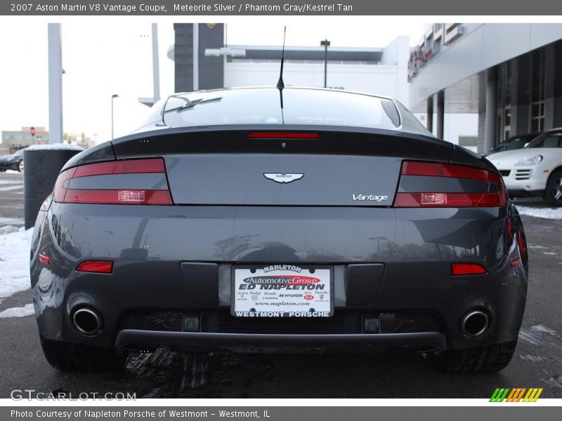 Meteorite Silver / Phantom Gray/Kestrel Tan 2007 Aston Martin V8 Vantage Coupe