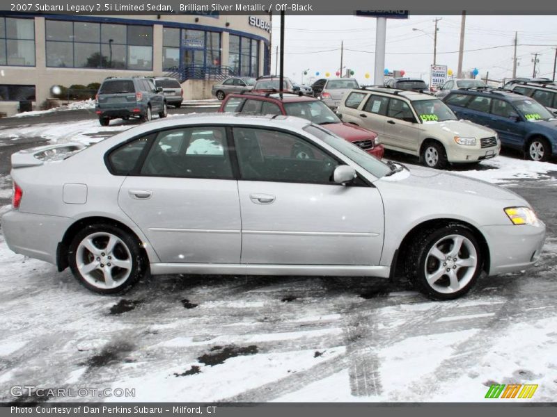 Brilliant Silver Metallic / Off-Black 2007 Subaru Legacy 2.5i Limited Sedan