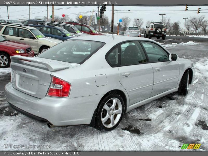 Brilliant Silver Metallic / Off-Black 2007 Subaru Legacy 2.5i Limited Sedan