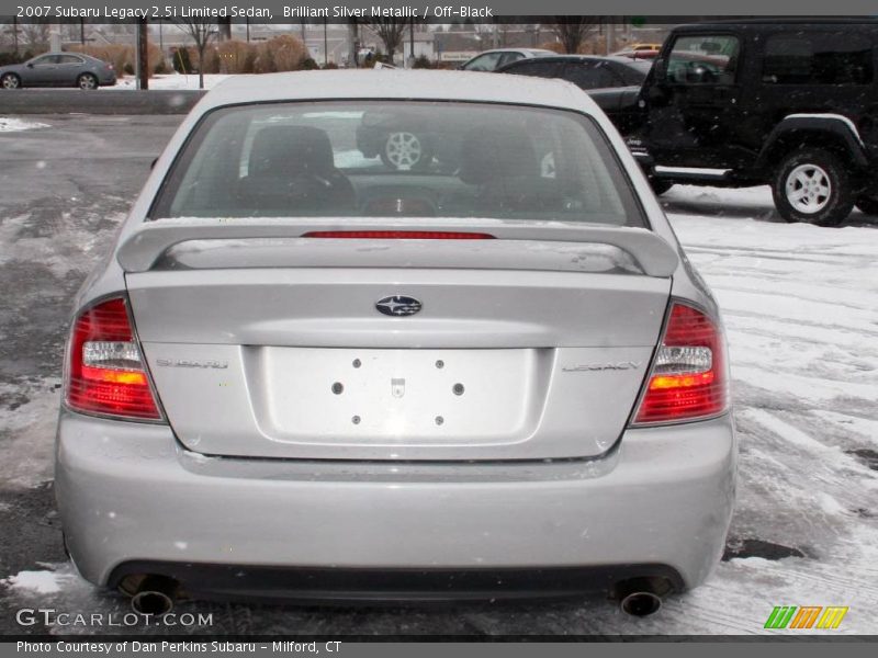 Brilliant Silver Metallic / Off-Black 2007 Subaru Legacy 2.5i Limited Sedan
