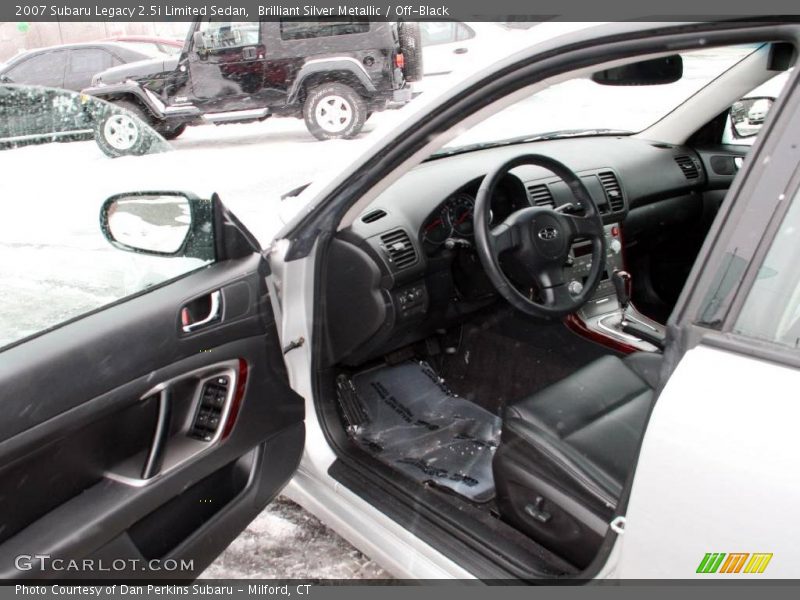 Brilliant Silver Metallic / Off-Black 2007 Subaru Legacy 2.5i Limited Sedan