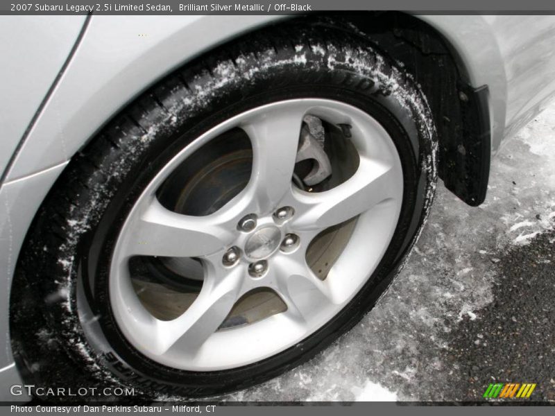 Brilliant Silver Metallic / Off-Black 2007 Subaru Legacy 2.5i Limited Sedan