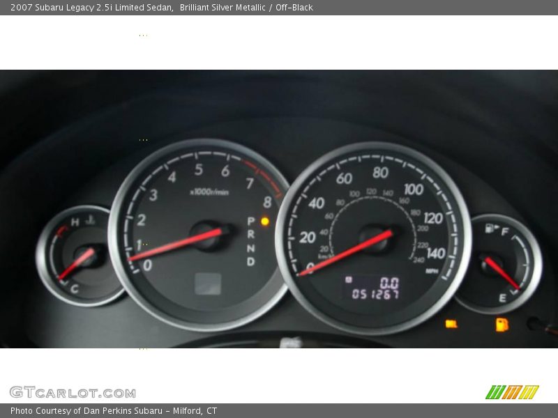 Brilliant Silver Metallic / Off-Black 2007 Subaru Legacy 2.5i Limited Sedan