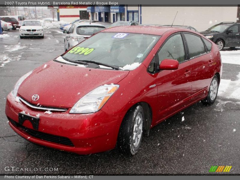 Barcelona Red Metallic / Bisque Beige 2007 Toyota Prius Hybrid