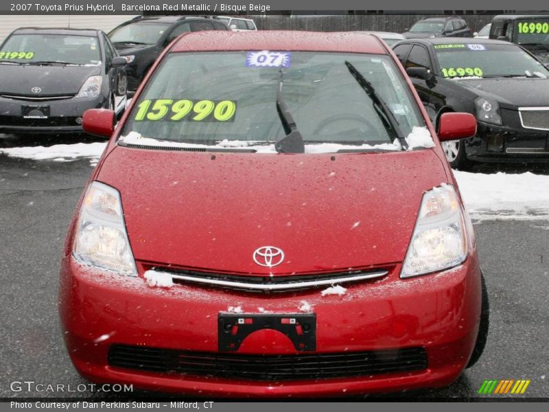 Barcelona Red Metallic / Bisque Beige 2007 Toyota Prius Hybrid