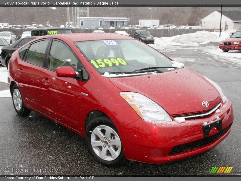 Barcelona Red Metallic / Bisque Beige 2007 Toyota Prius Hybrid